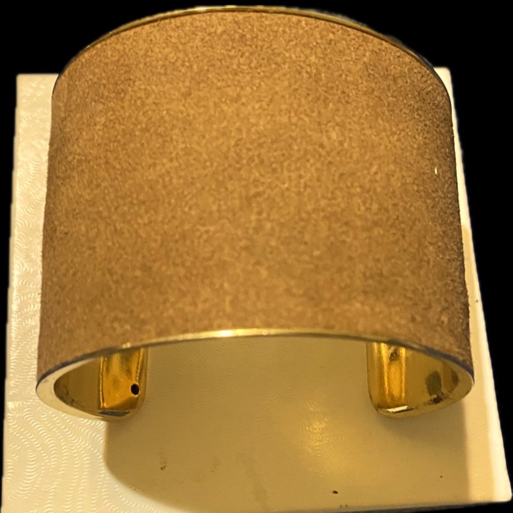 Gorgeous Brass and Suede Bracelet